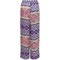 Multicolor Recycled Polyester Casual Pants