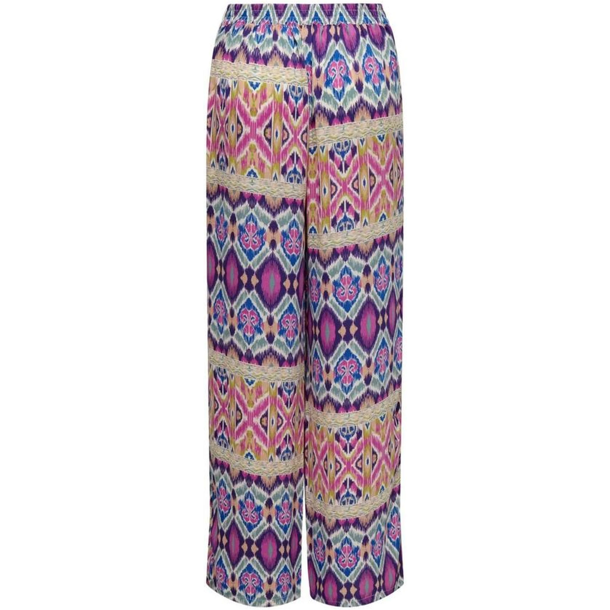 Multicolor Recycled Polyester Casual Pants