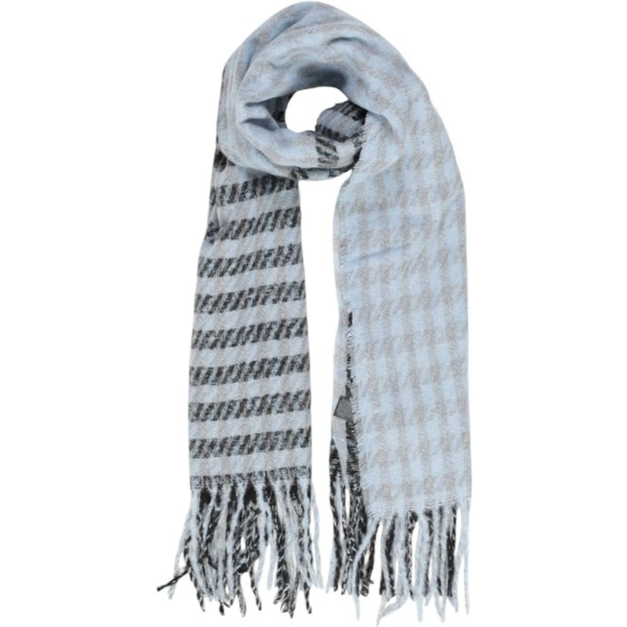 Blue Recycled Polyester Scarf