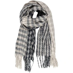 Gray Recycled Polyester Scarf