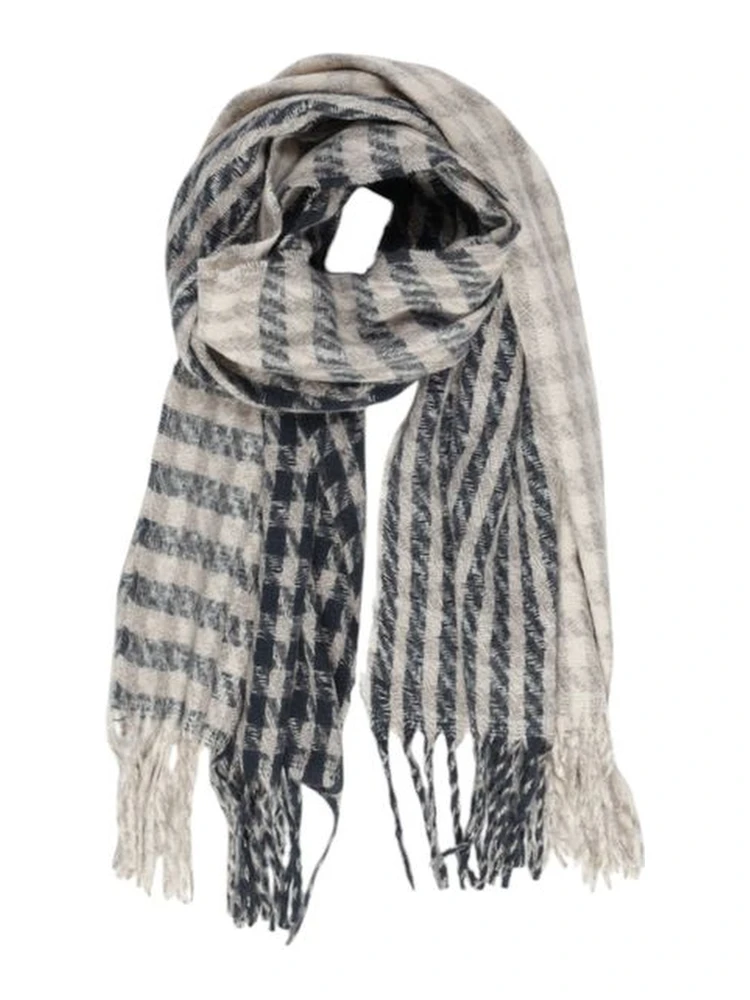 Gray Recycled Polyester Scarf