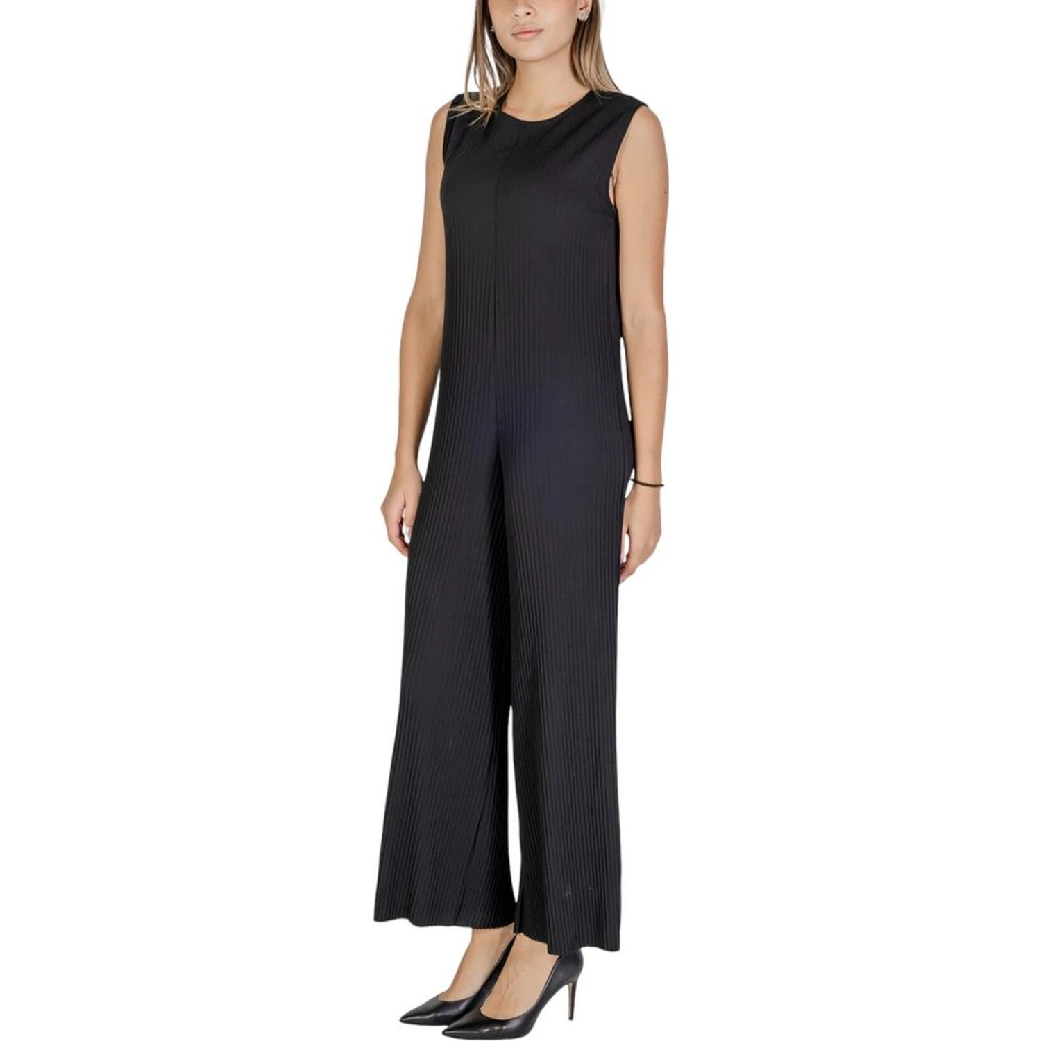 Black Polyester Rompers