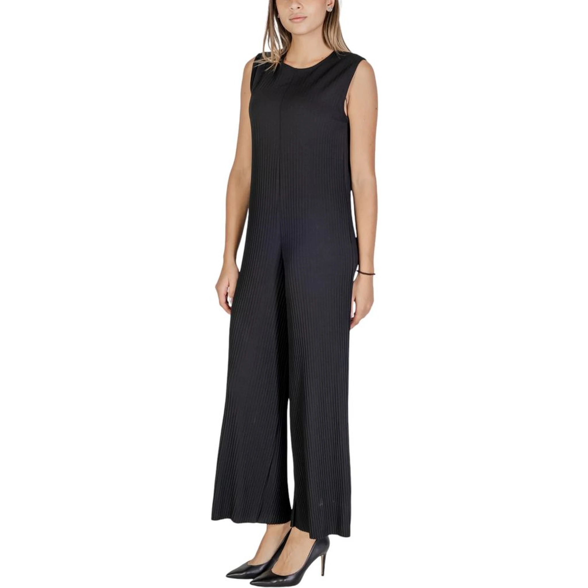 Black Polyester Rompers