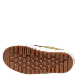 Beige Leather Athletic Sneakers