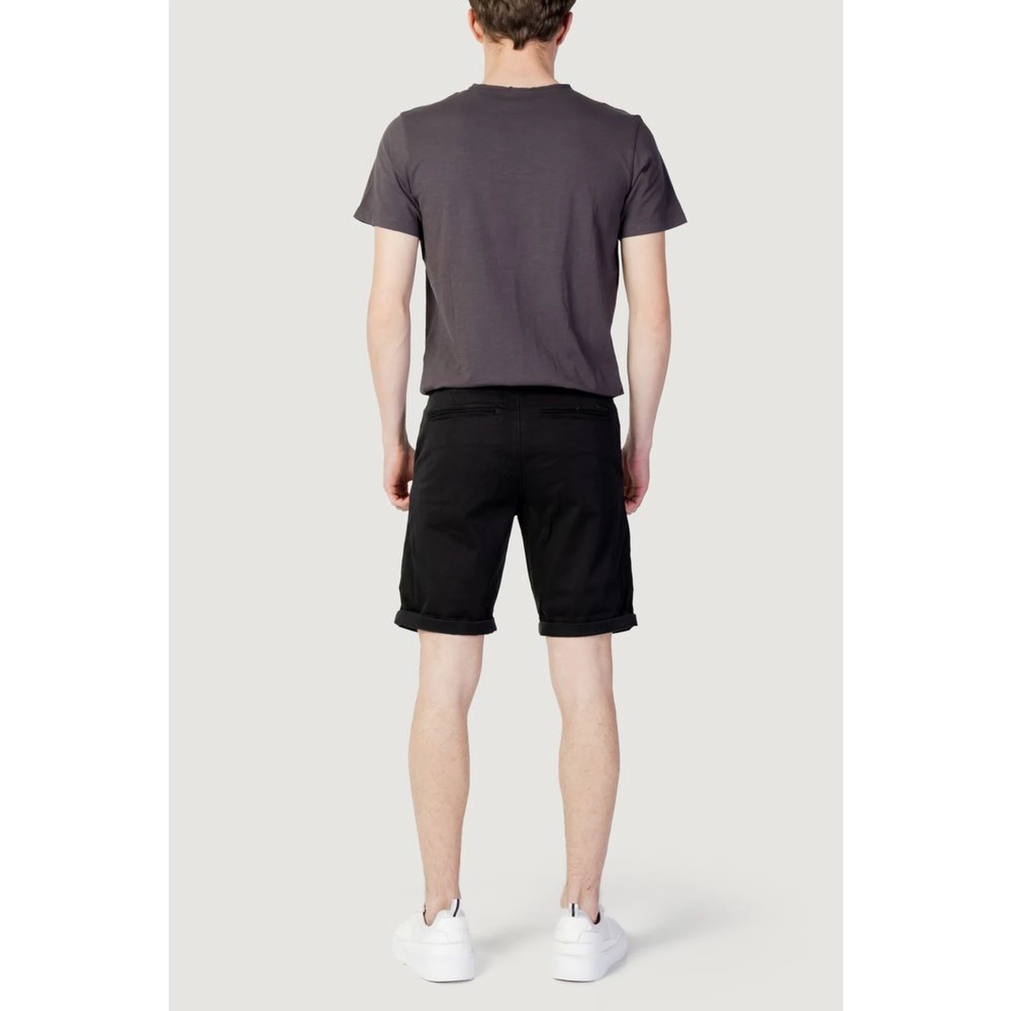 Black Cotton Shorts