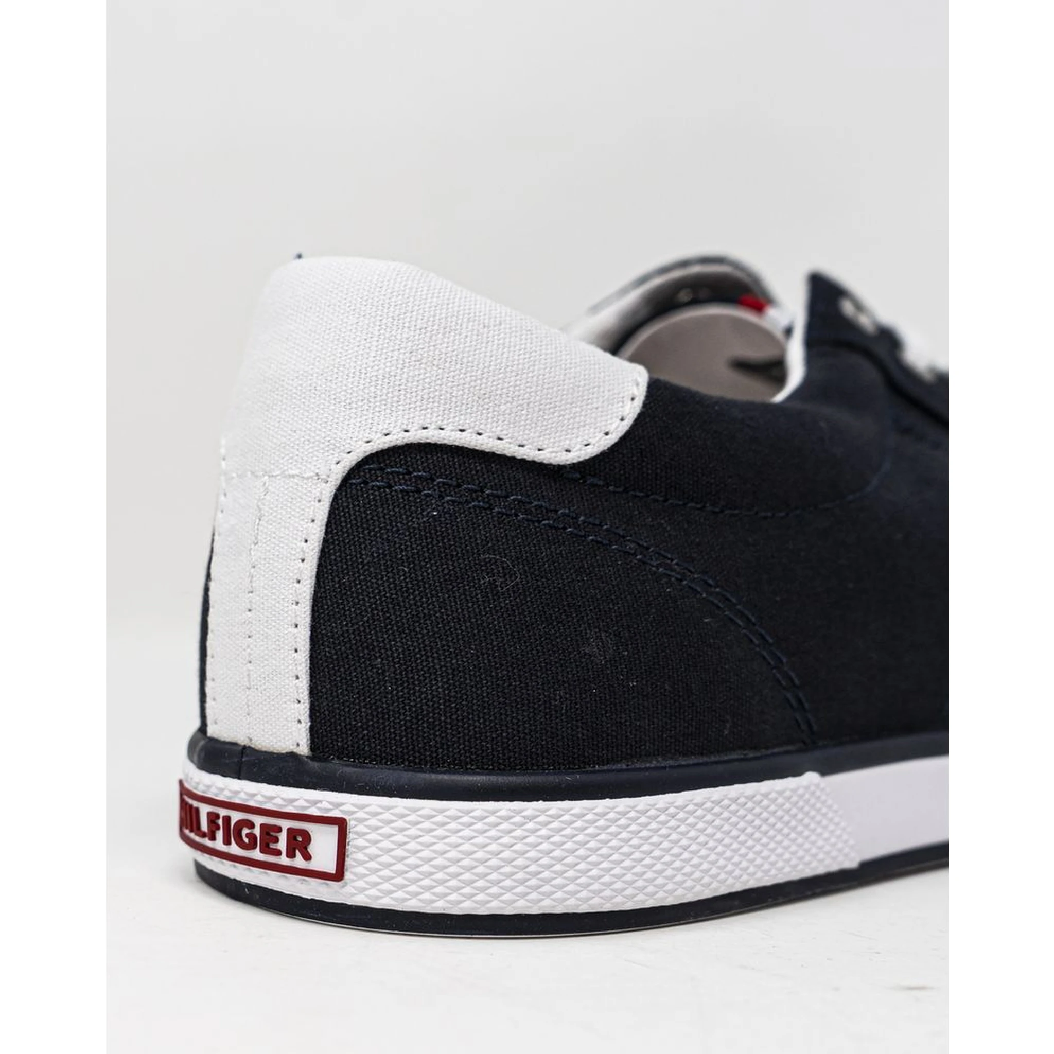 Blue Cotton Low Top Sneakers