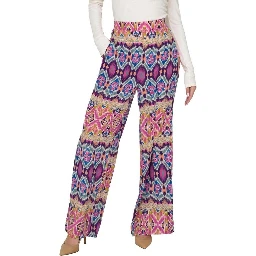 Multicolor Recycled Polyester Casual Pants