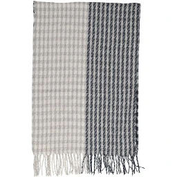 Gray Recycled Polyester Scarf