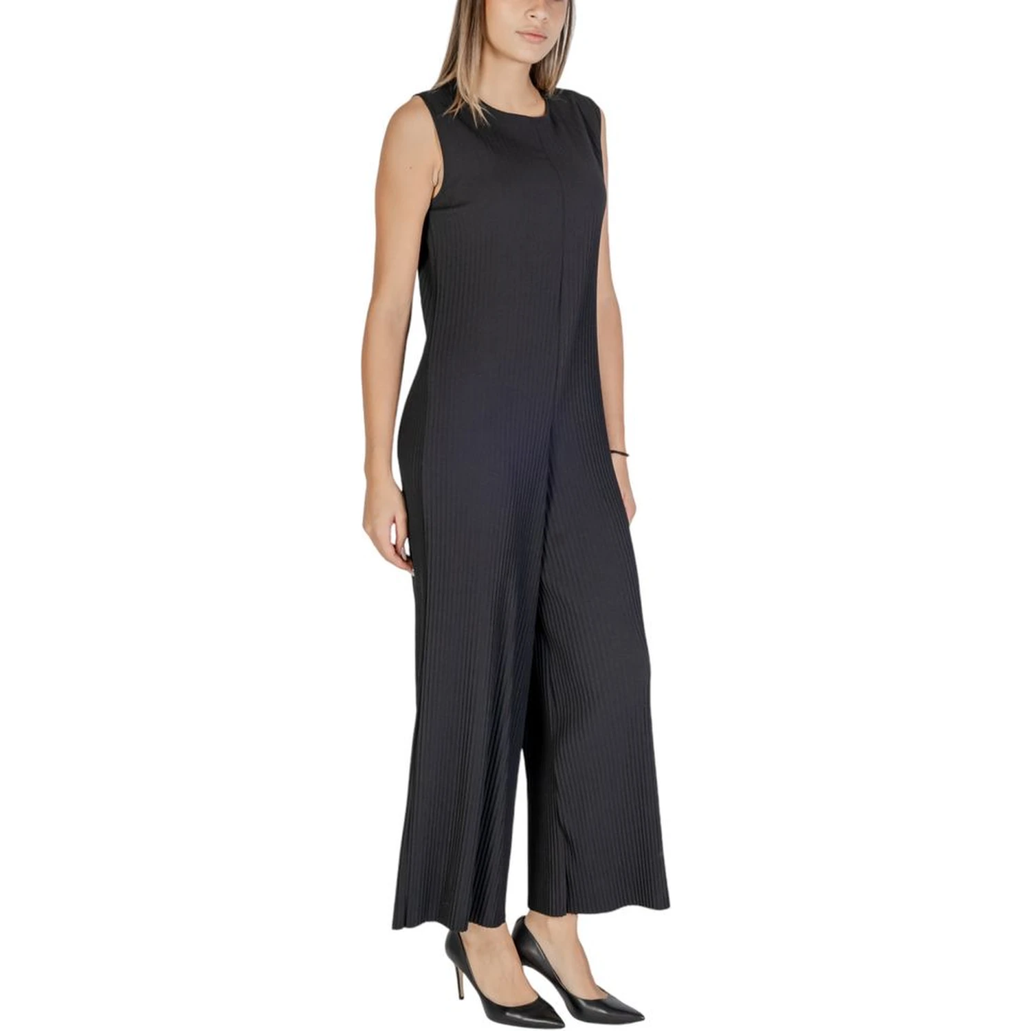 Black Polyester Rompers