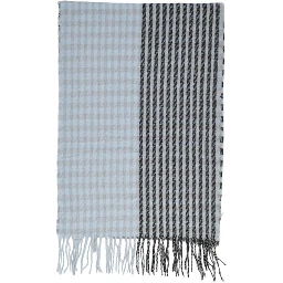 Blue Recycled Polyester Scarf