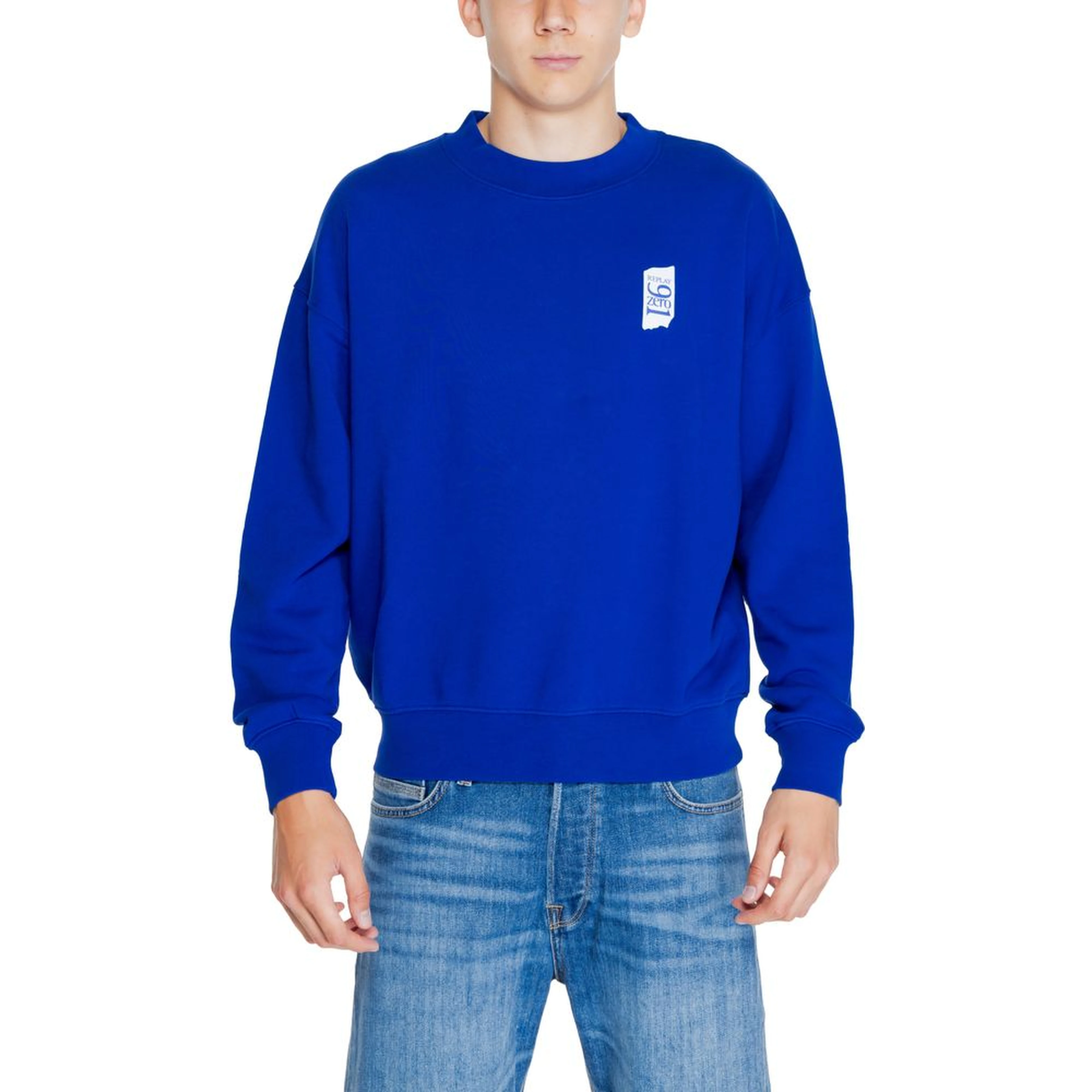 Blue Cotton Sweatshirt