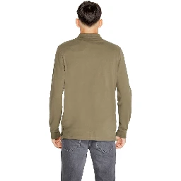 Green Cotton Long Sleeve T-Shirt