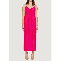 Multicolor Polyester Long Dress