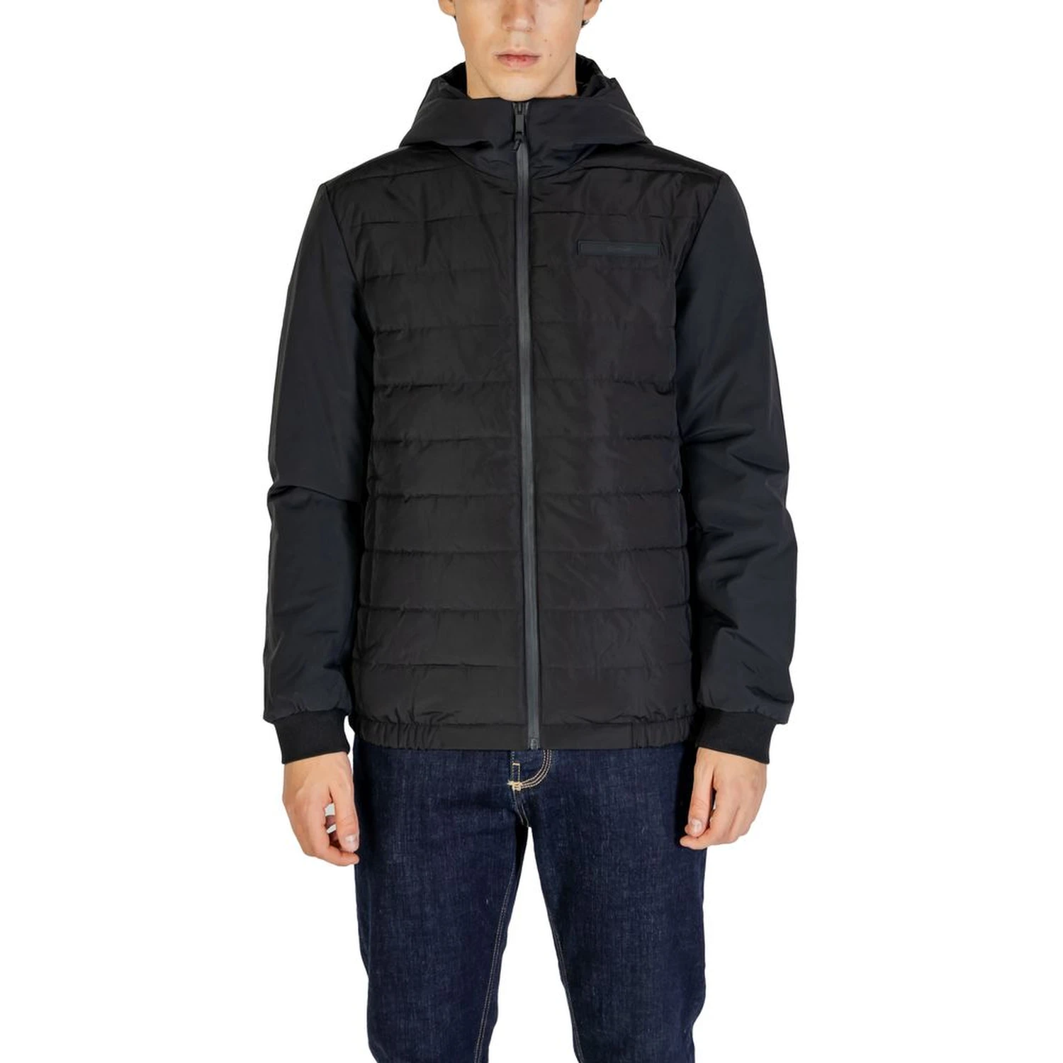 Black Recycled Polyester Shell Jacket