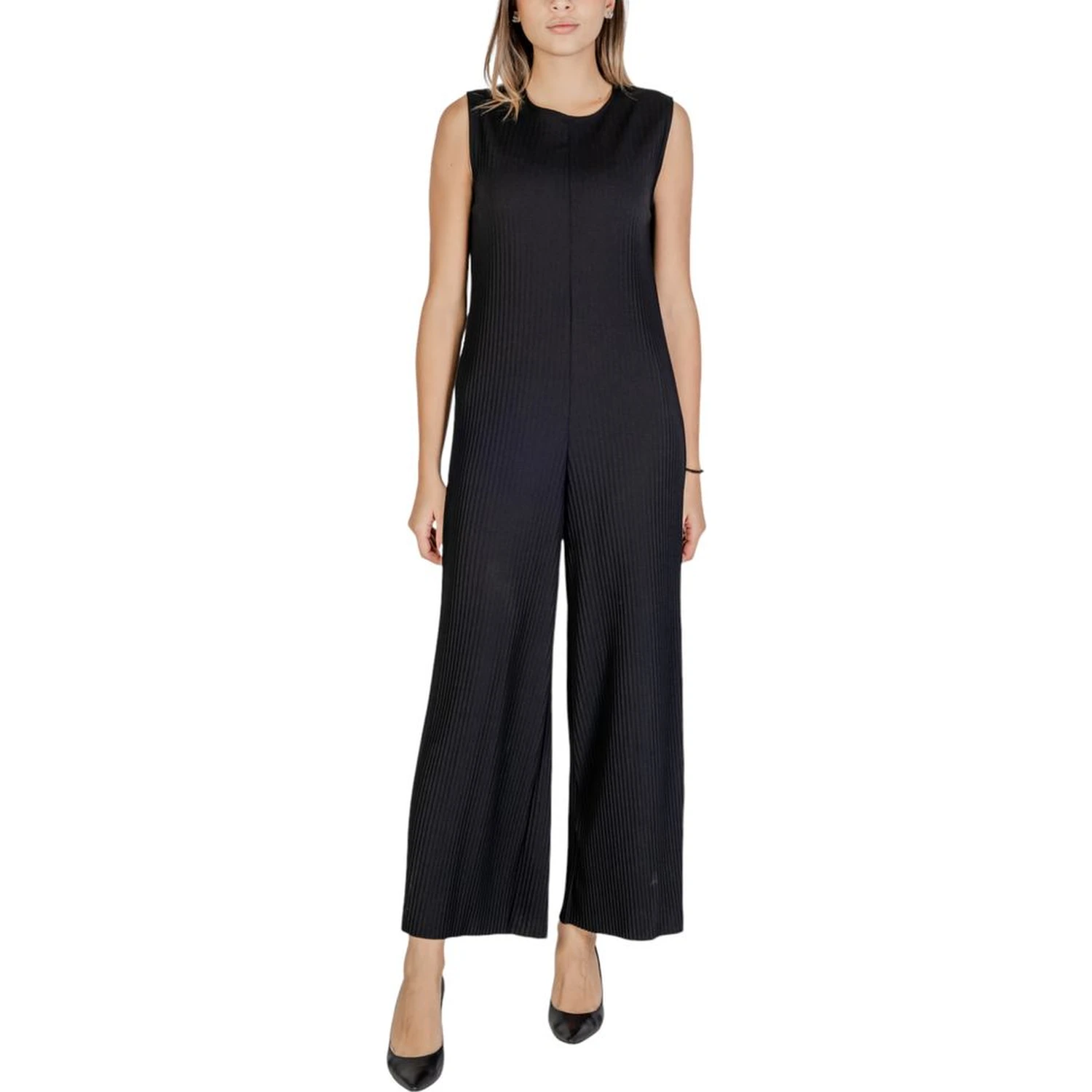 Black Polyester Rompers