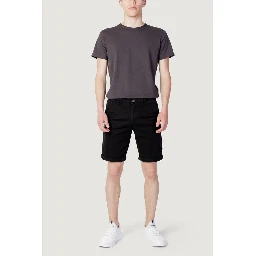 Black Cotton Shorts