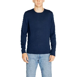 Blue Recycled Wool Sweatshirt