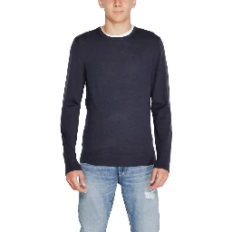 Blue Recycled Wool Sweatshirt
