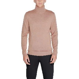 Beige Wool Turtleneck