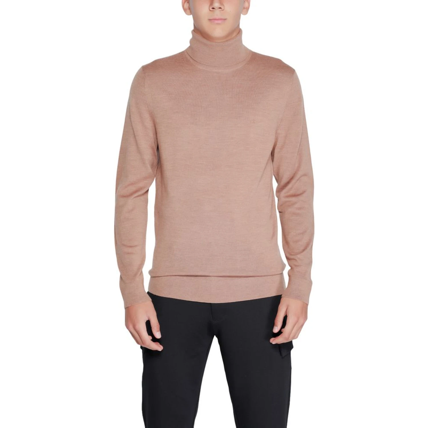 Beige Wool Turtleneck