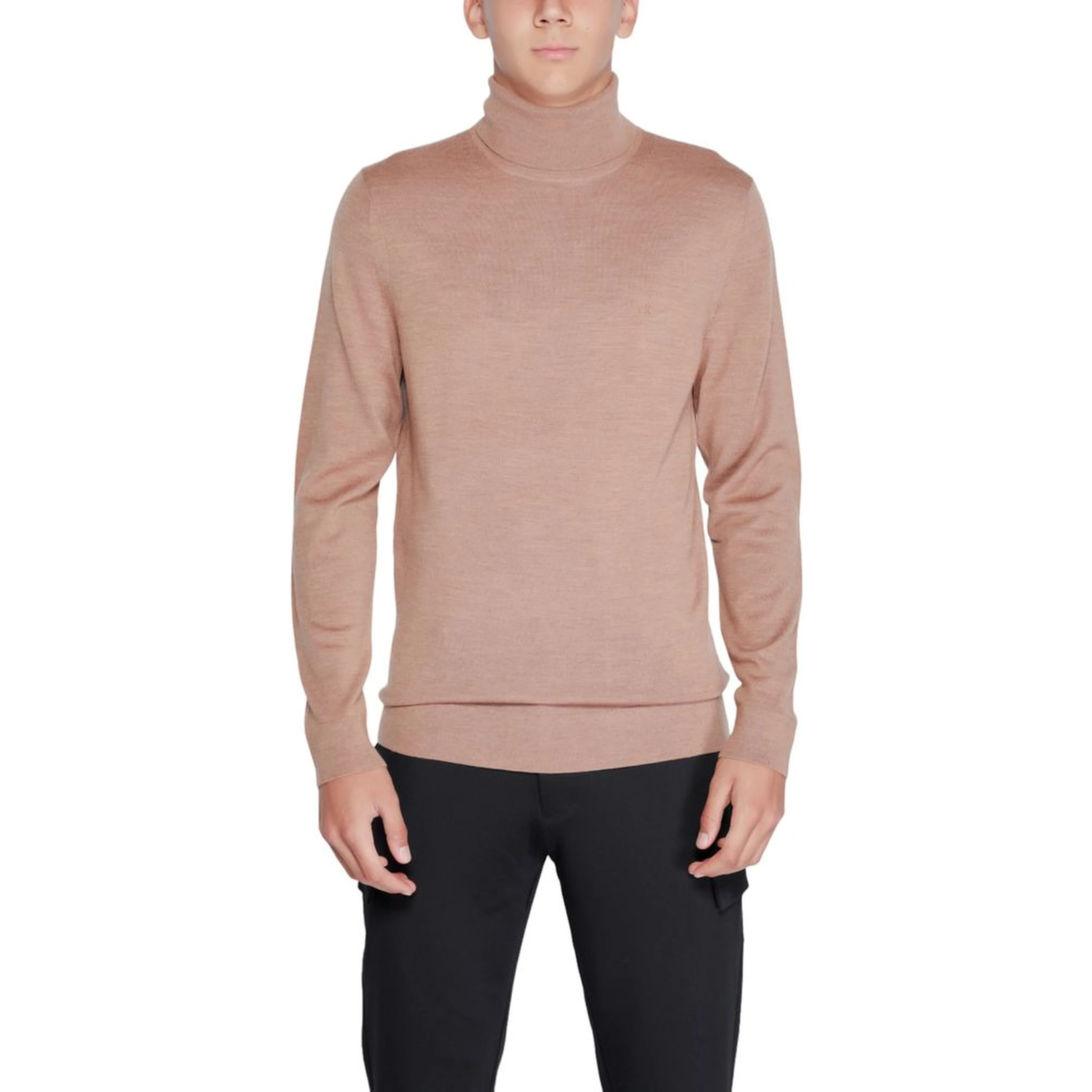 Beige Wool Turtleneck