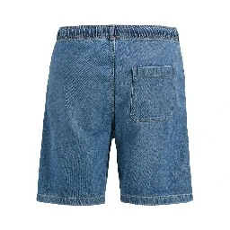 Light Blue Cotton Bermuda Shorts