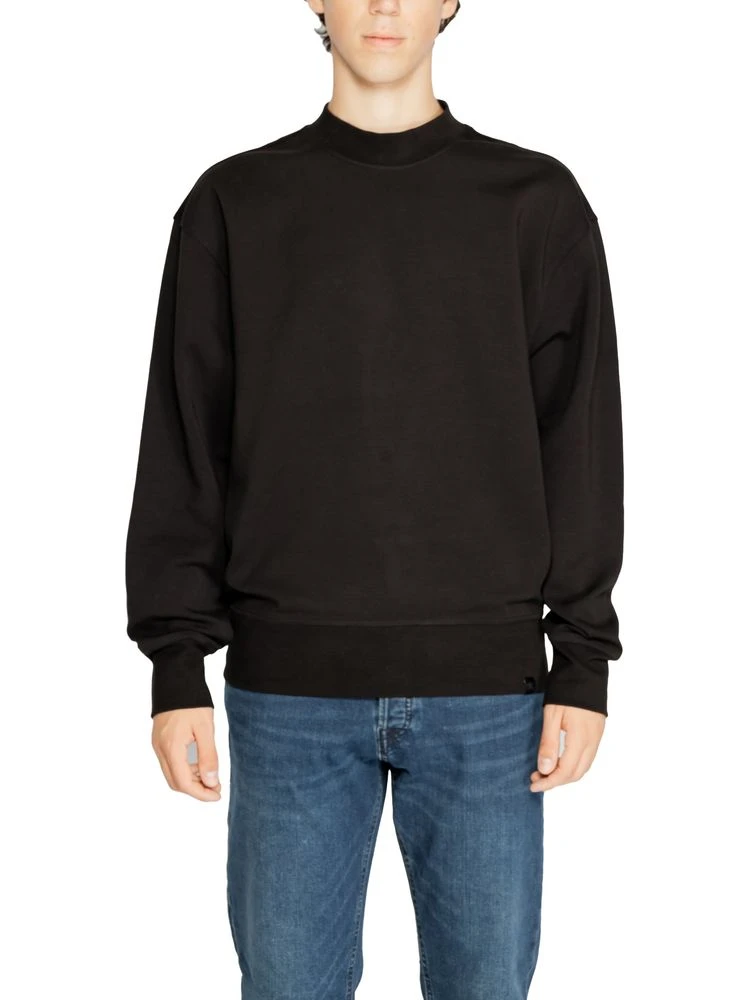 Black Recycled Cotton Sweatshirt