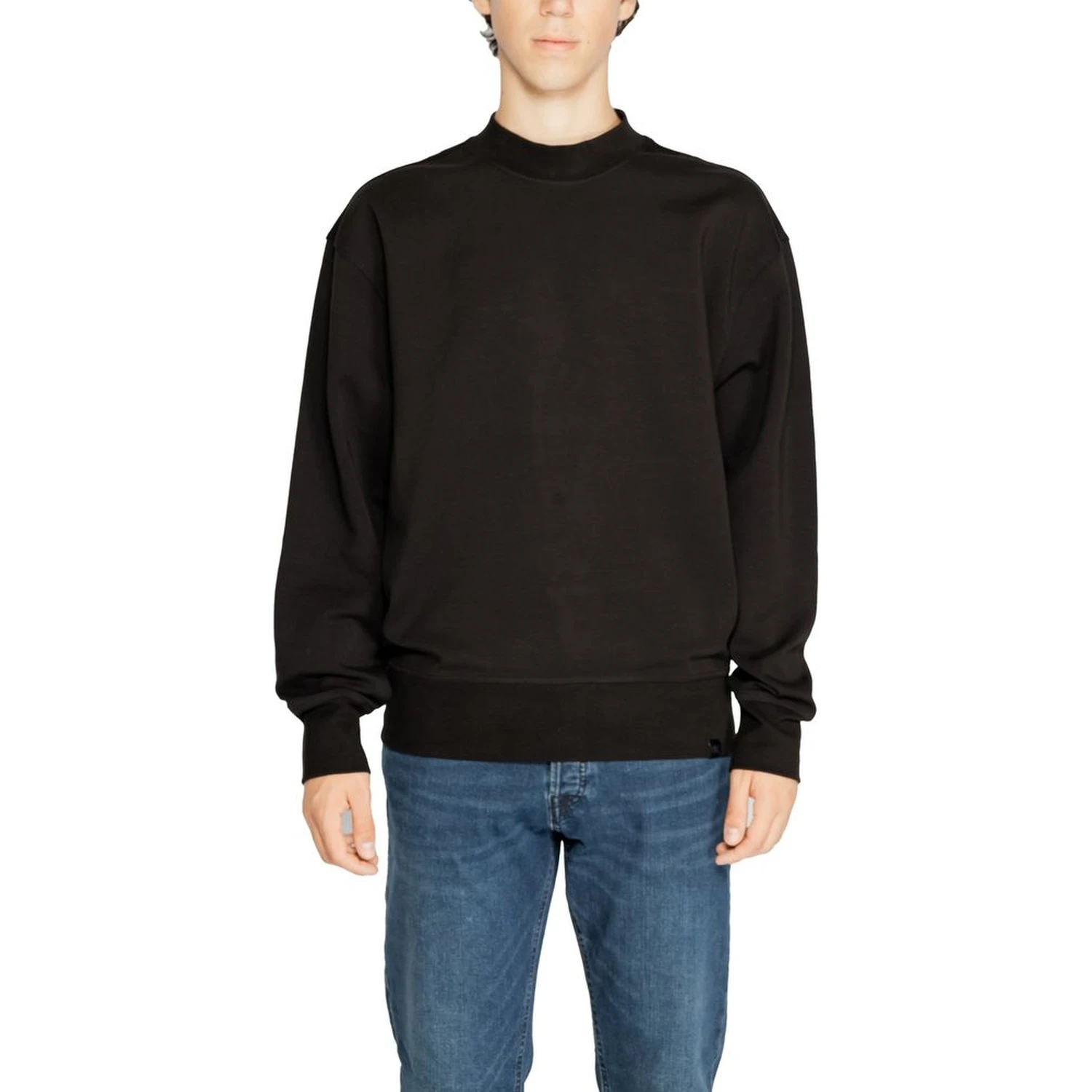 Black Recycled Cotton Sweatshirt