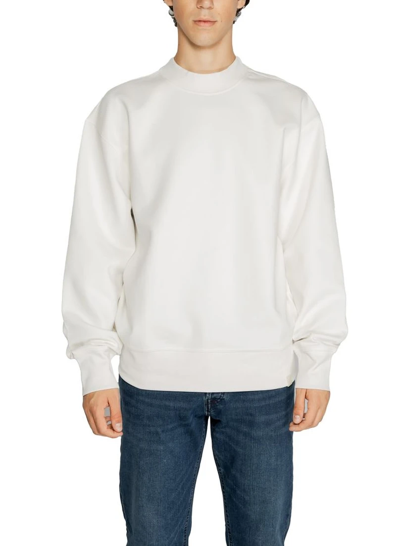 White Recycled Cotton Sweatshirt