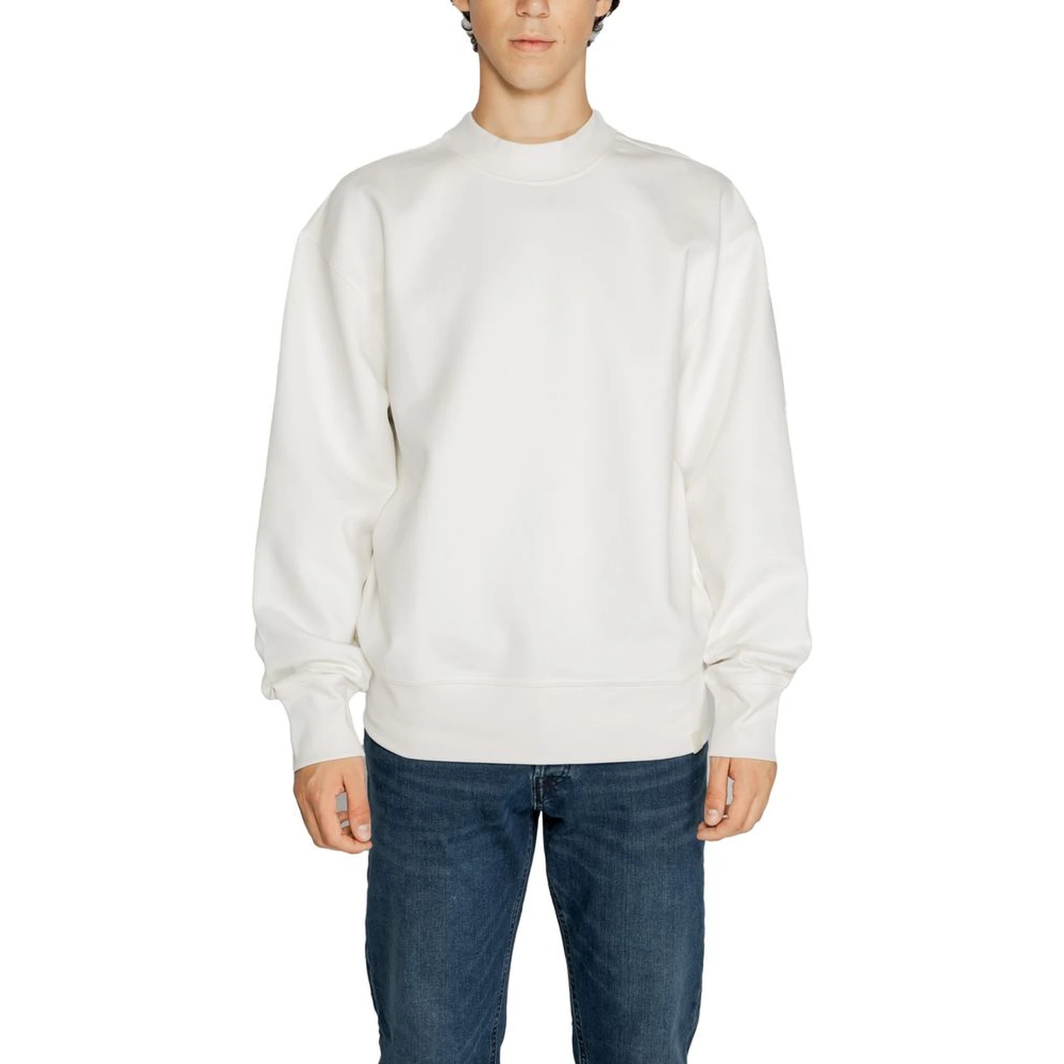 White Recycled Cotton Sweatshirt