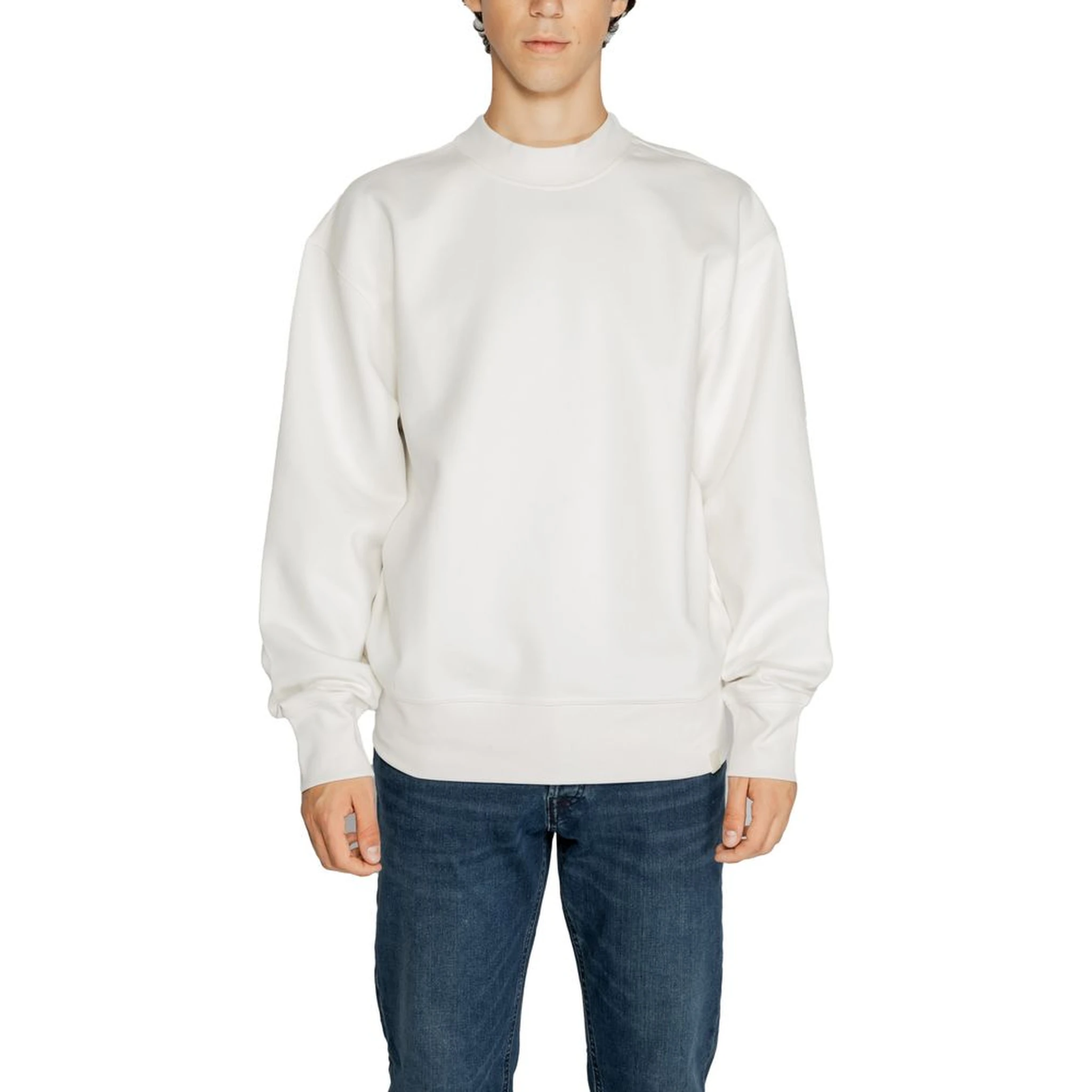White Recycled Cotton Sweatshirt