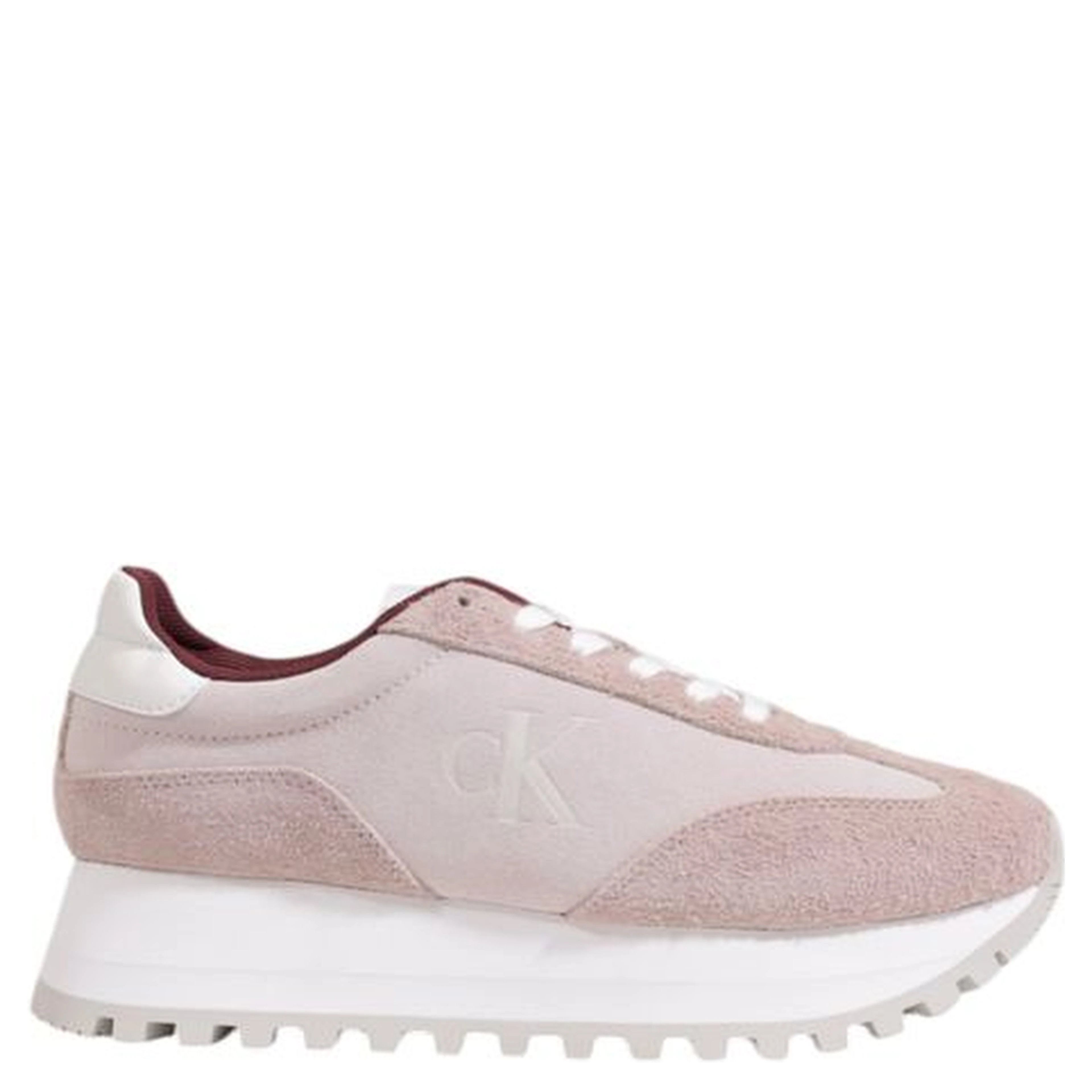 Purple Leather Low Top Sneakers