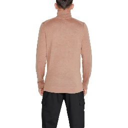 Beige Wool Turtleneck