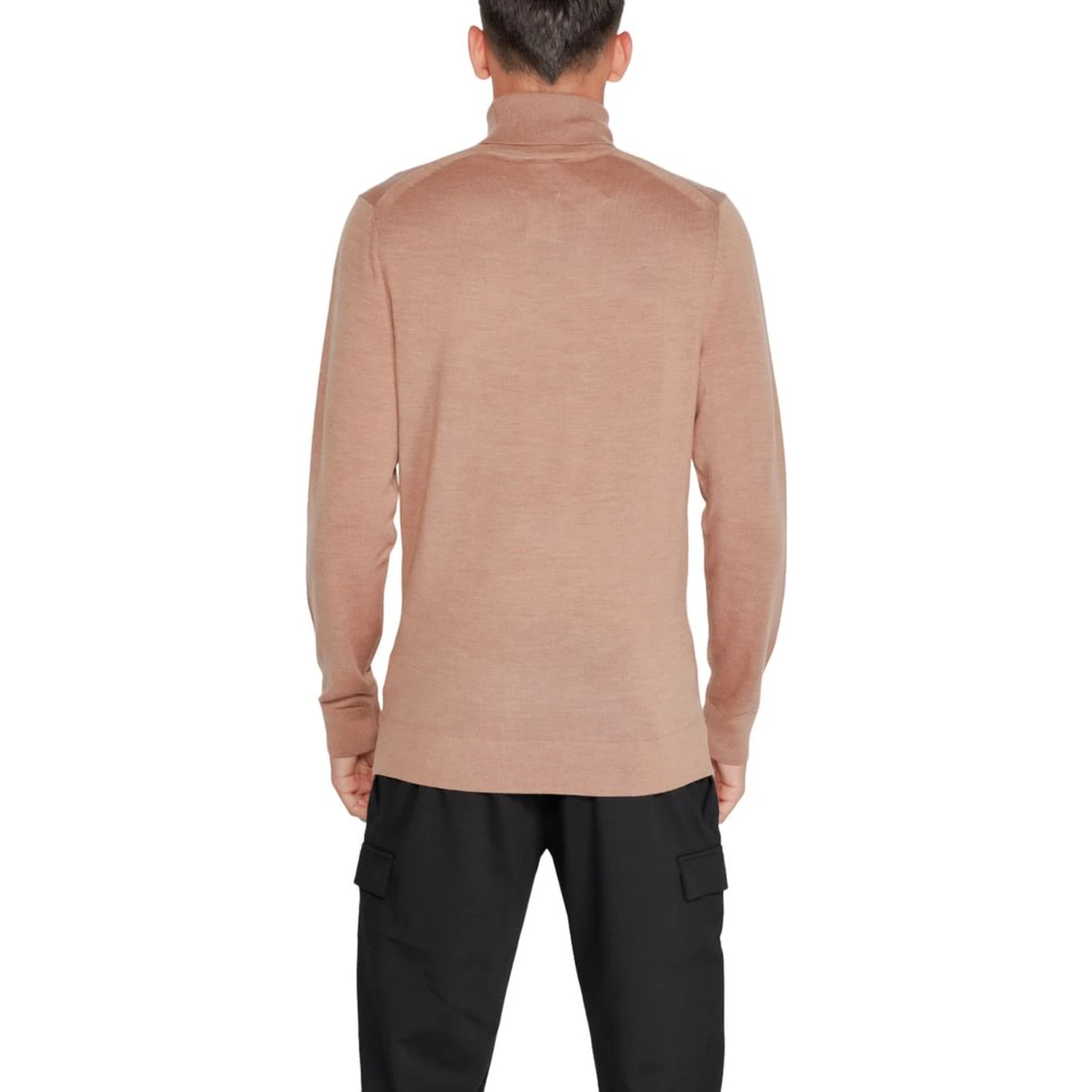 Beige Wool Turtleneck