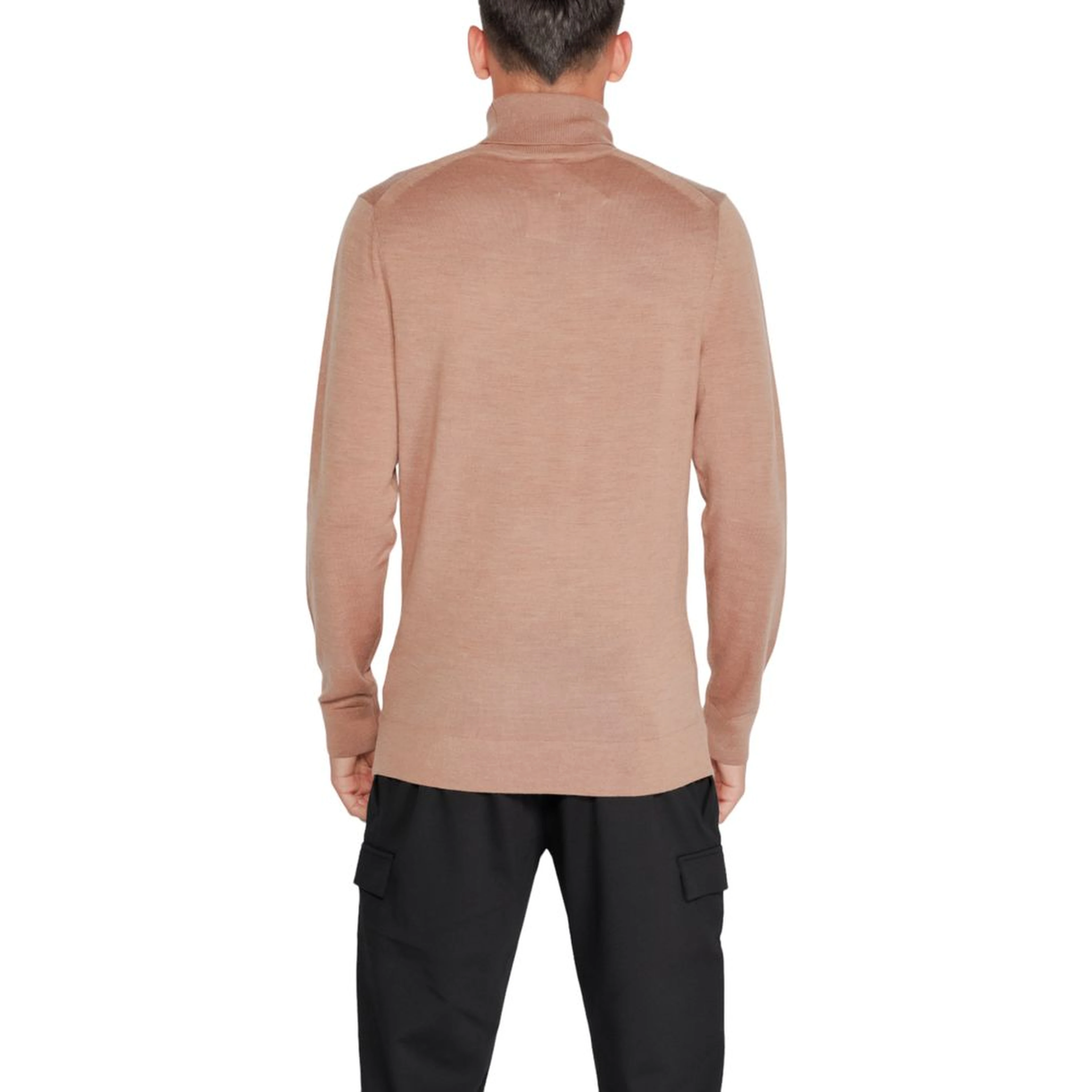 Beige Wool Turtleneck