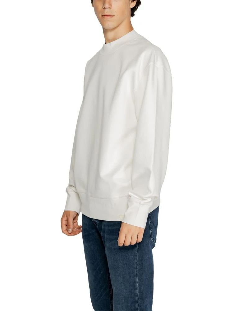 White Recycled Cotton Sweatshirt alternative