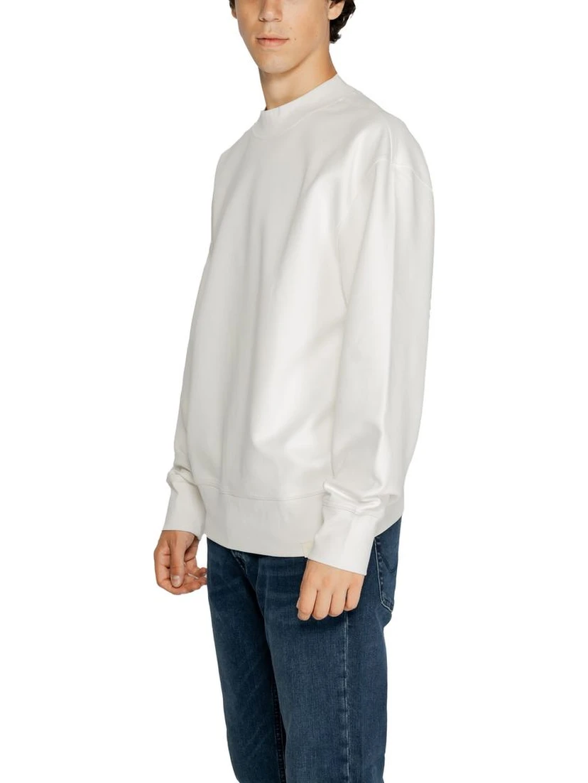 White Recycled Cotton Sweatshirt