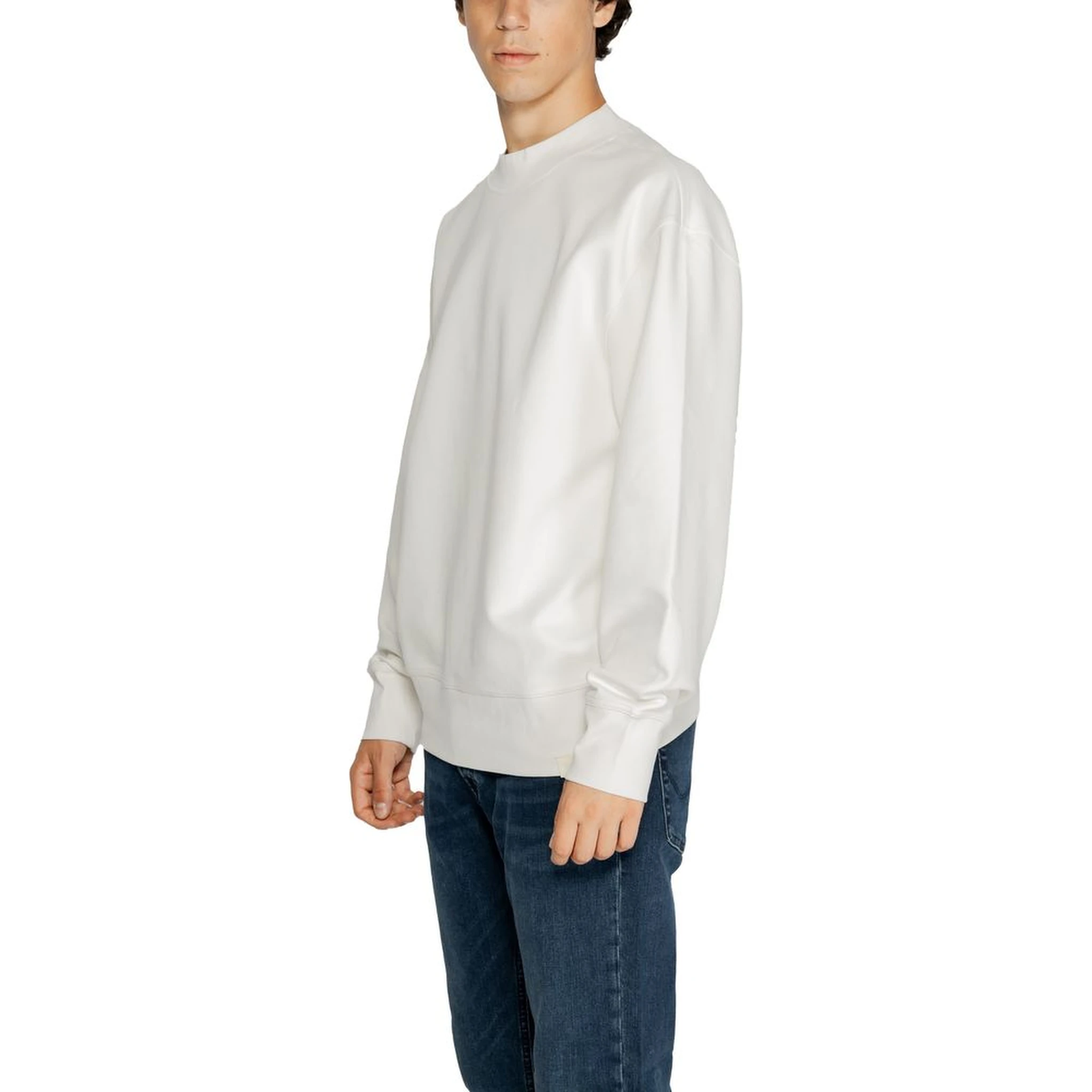 White Recycled Cotton Sweatshirt