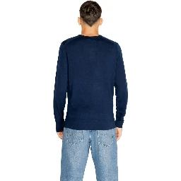 Blue Recycled Wool Sweatshirt