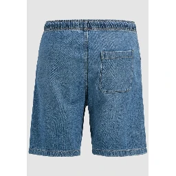 Light Blue Cotton Bermuda Shorts