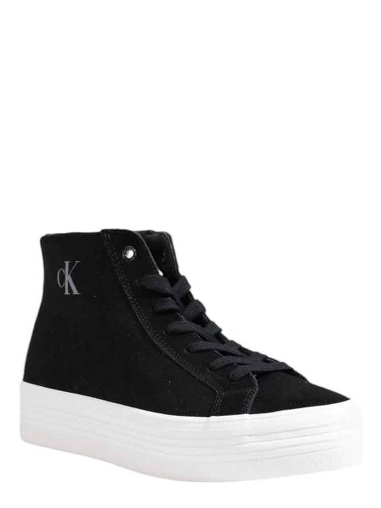 Black Suede Leather Platform Sneakers alternative