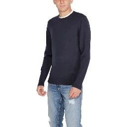 Blue Recycled Wool Sweatshirt