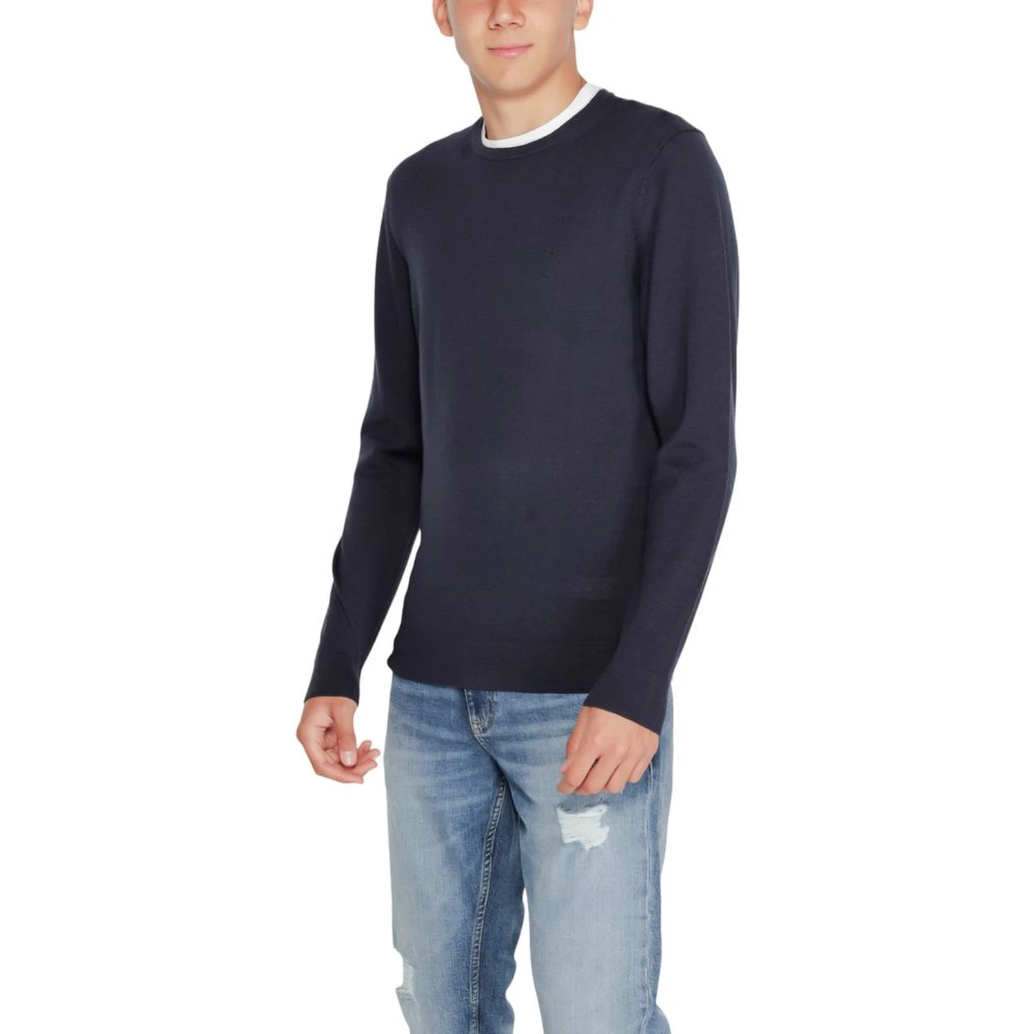 Blue Recycled Wool Sweatshirt