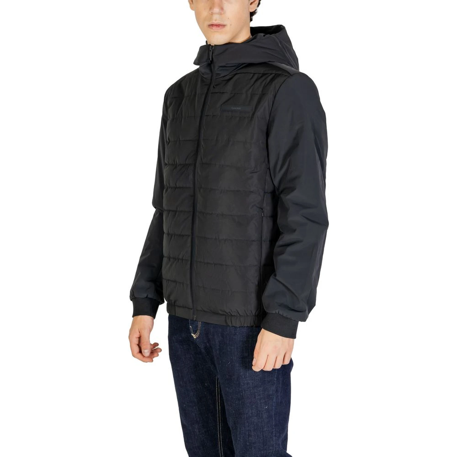 Black Recycled Polyester Shell Jacket