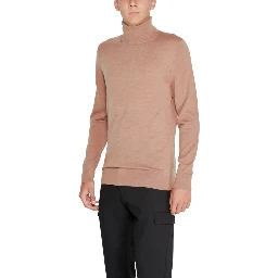 Beige Wool Turtleneck