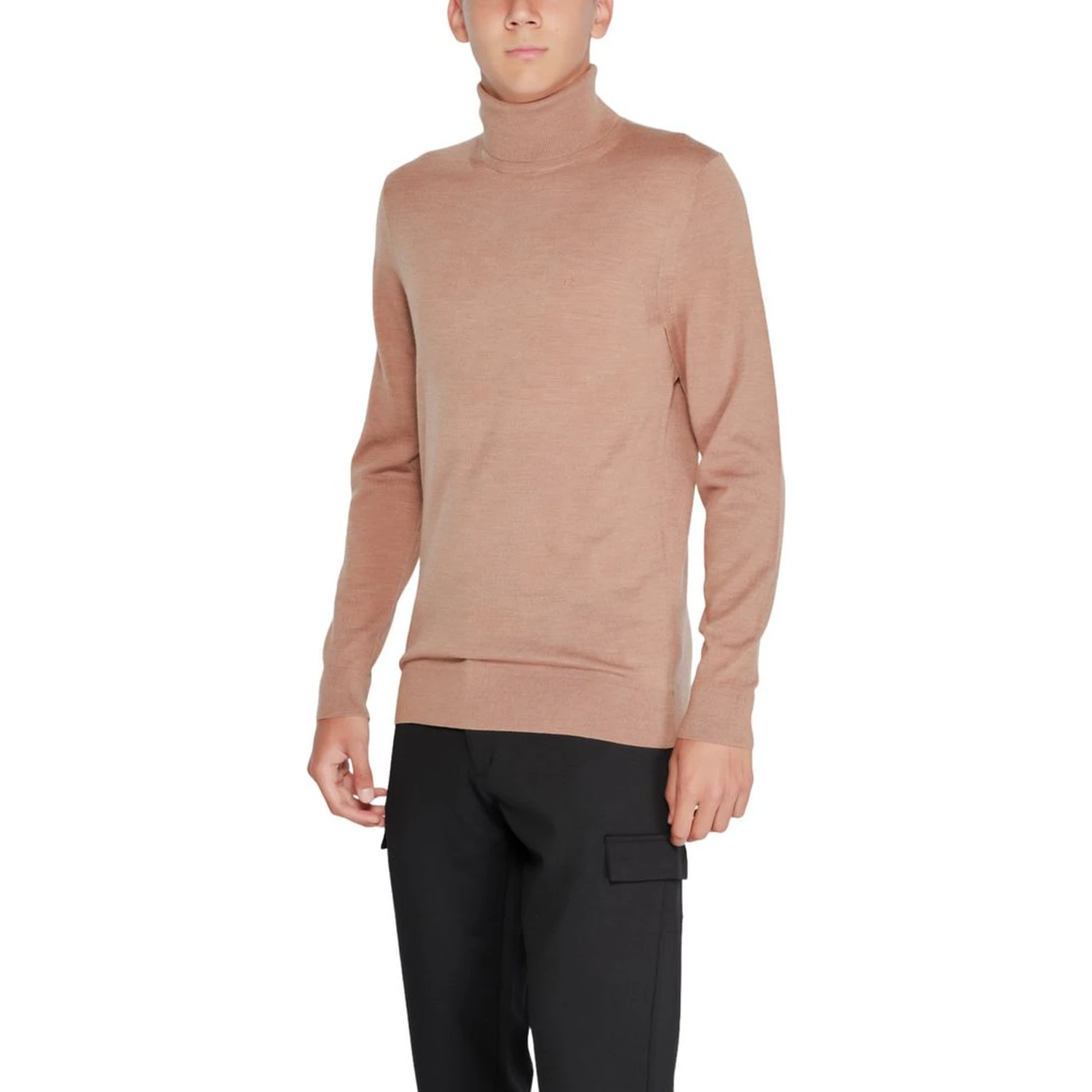 Beige Wool Turtleneck