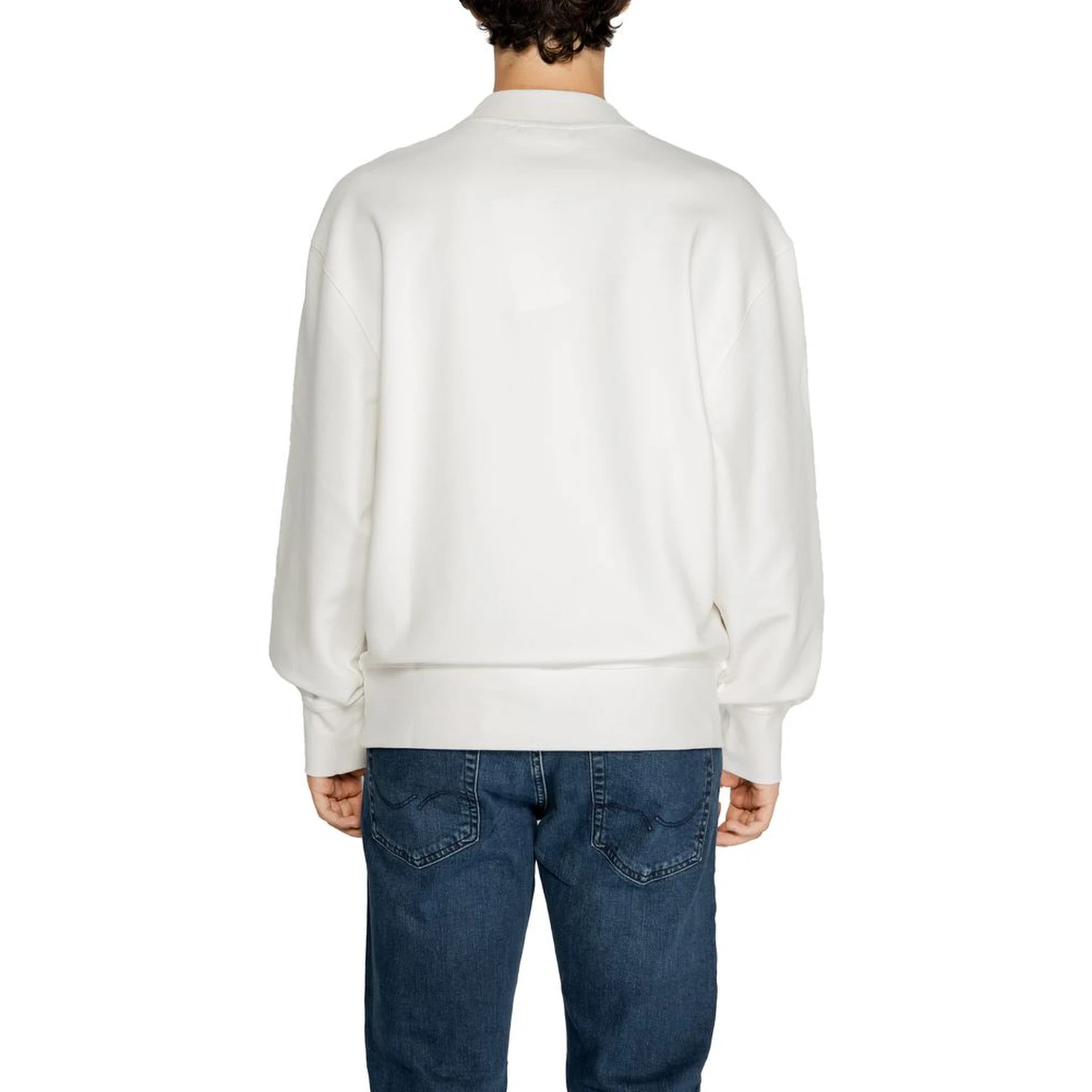 White Recycled Cotton Sweatshirt