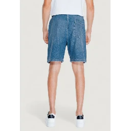 Light Blue Cotton Bermuda Shorts