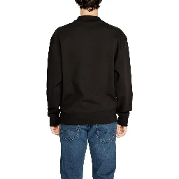 Black Recycled Cotton Sweatshirt