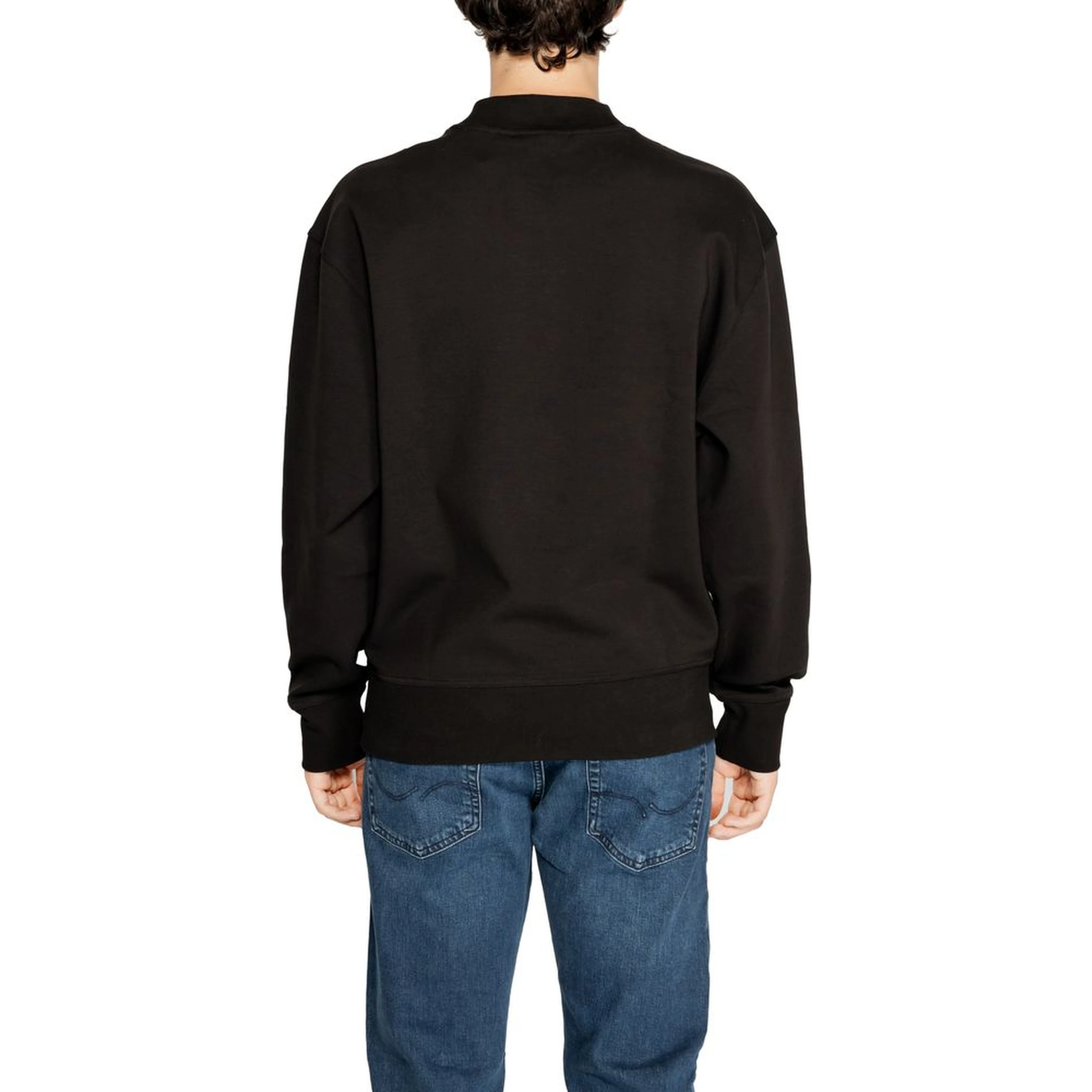 Black Recycled Cotton Sweatshirt